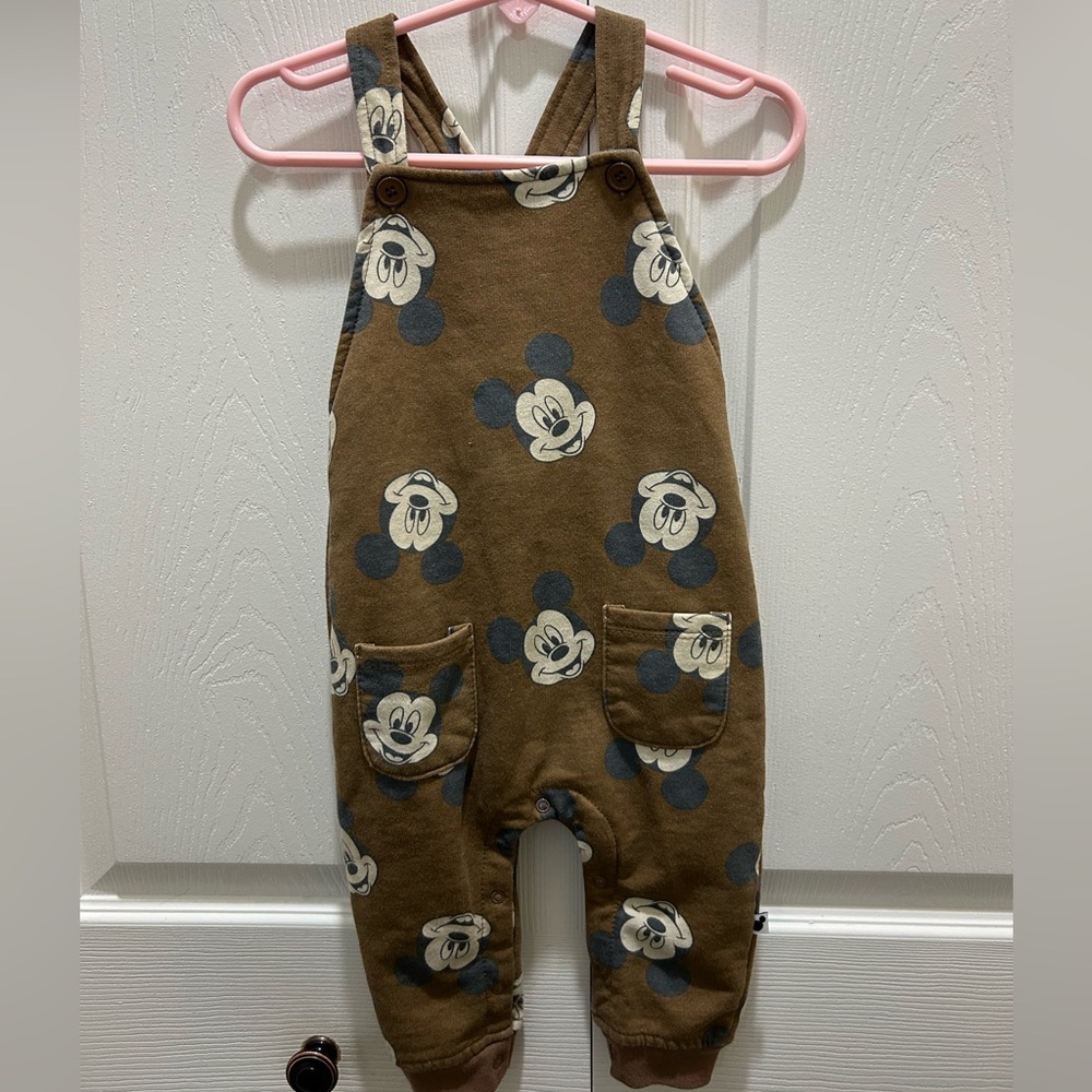 Disney Baby Overall Mickey Mouse Brown 18 months - Picture 6 of 8